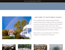 Tablet Screenshot of faithbiblechapel.com